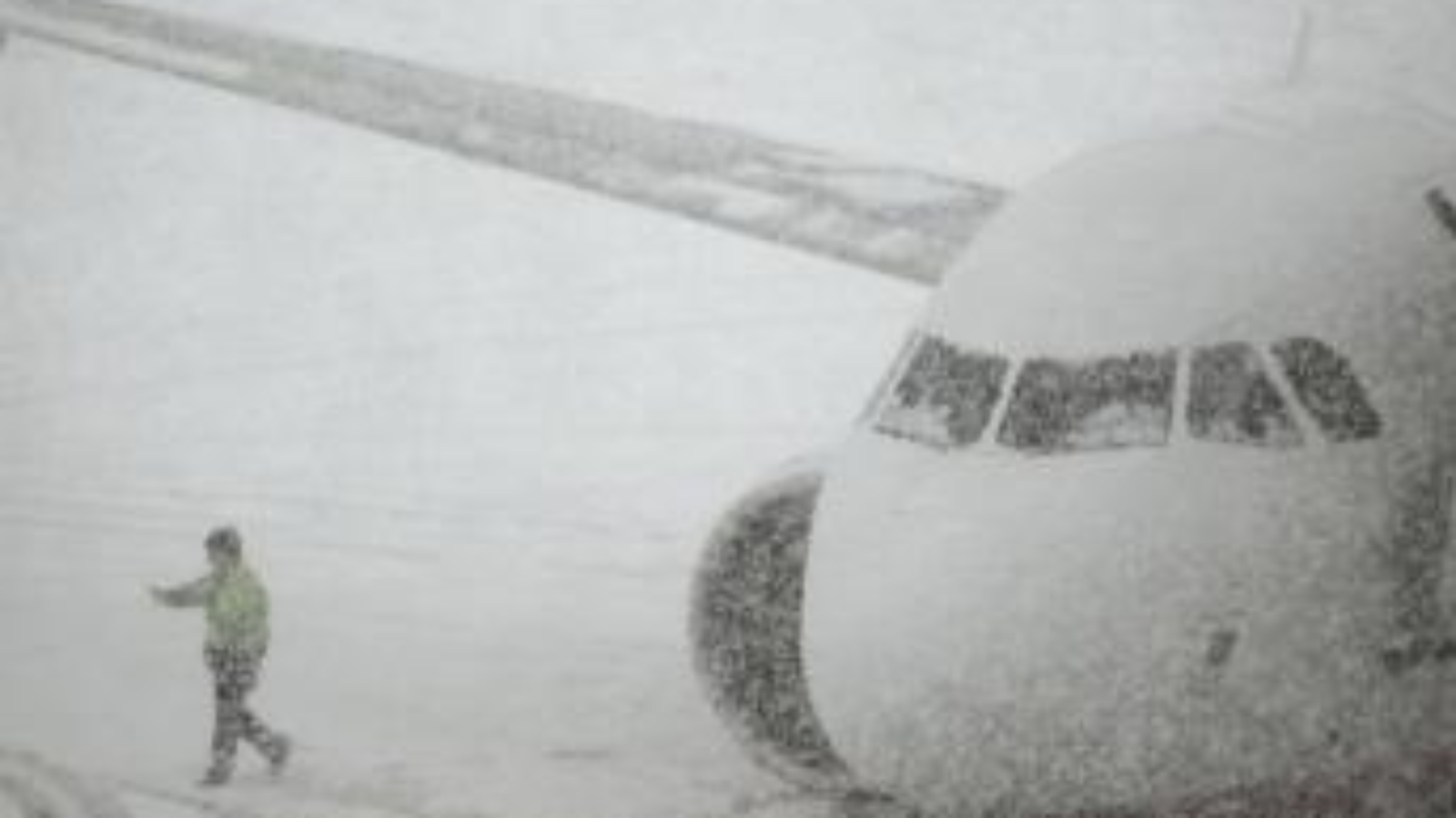 nieve aeropuerto