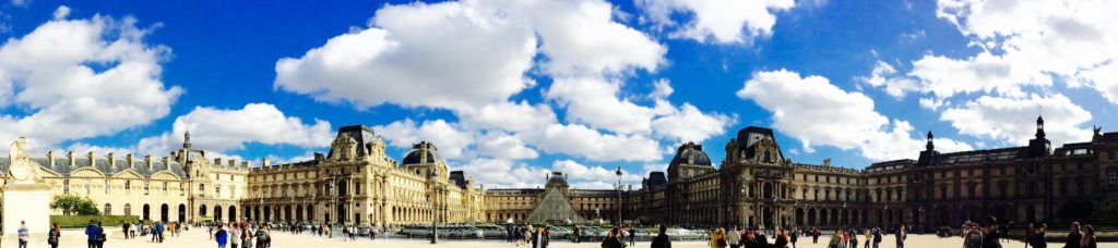 paris blue sky panorama cityscape