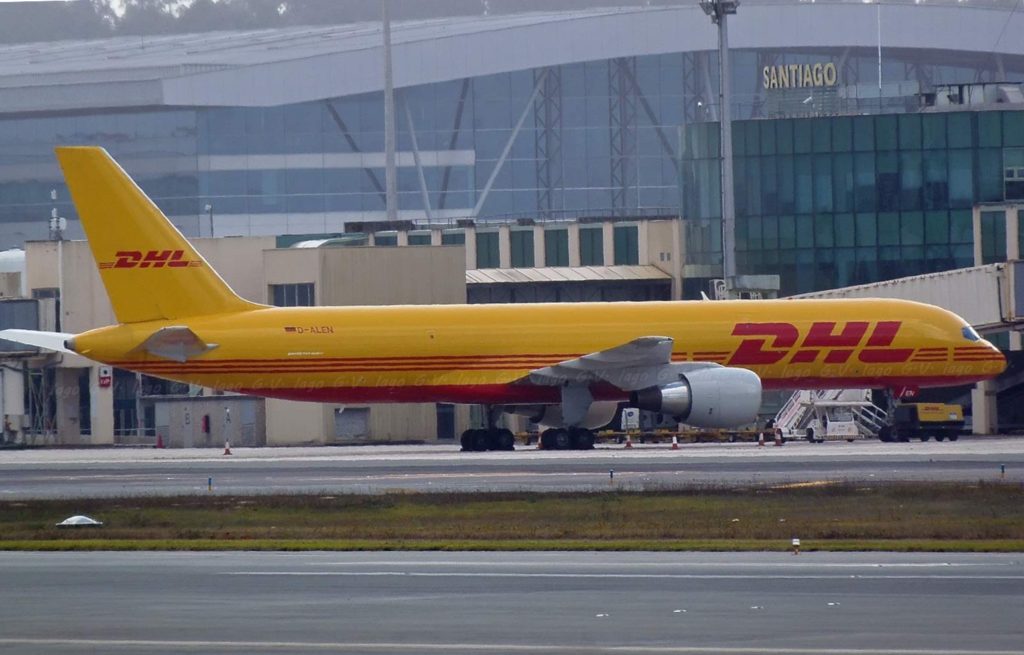 📷 Iago G. V. 
Boeing 757 de DHL estacionado en el aeropuerto de Santiago 